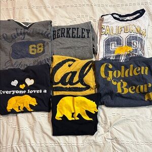 CAL Berkeley Golden Bears women Shirt  - colllege swag bundle - XS, Small